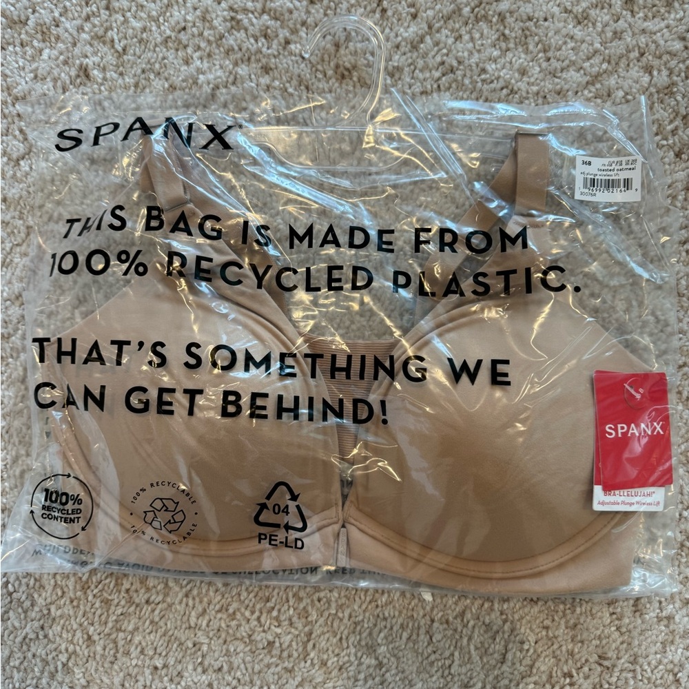 Spankx BRA-lleujuah adjustable plunge wireless lift